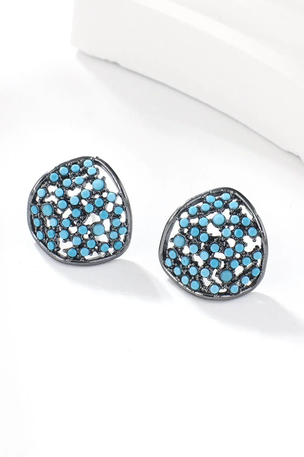 Turquoise Stud Earrings Earrings - Tophatter Daily Deals