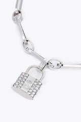 Lock Charm Chain Bracelet Bracelets - Tophatter Daily Deals