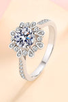 Can't Stop Your Shine 925 Sterling Silver Moissanite Ring Moissanite - Tophatter Daily Deals