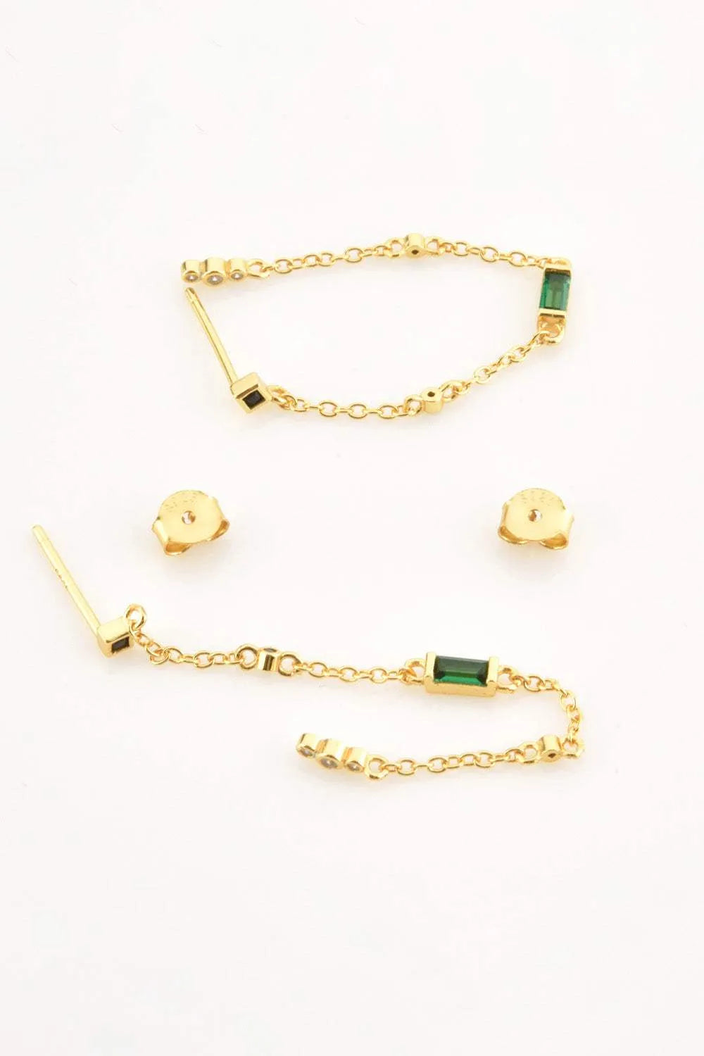 Inlaid Zircon 18K Gold-Plated Earrings Earrings - Tophatter Daily Deals