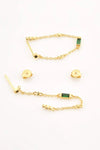 Inlaid Zircon 18K Gold-Plated Earrings Earrings - Tophatter Daily Deals