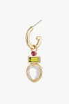 Crystal C-Hoop Drop Earrings Earrings - Tophatter Daily Deals