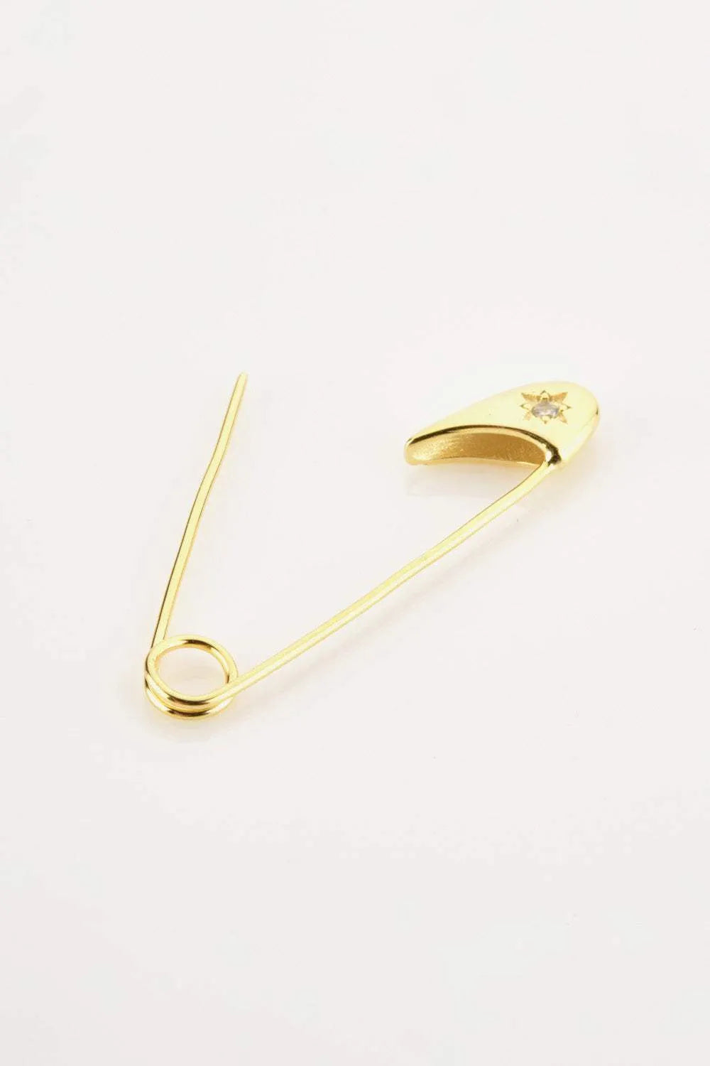 Inlaid Zircon Single Pin Earring Earrings - Tophatter Daily Deals