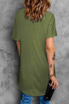 Round Neck Short Sleeve Tunic Tee Women's T-Shirts - Tophatter Daily Deals