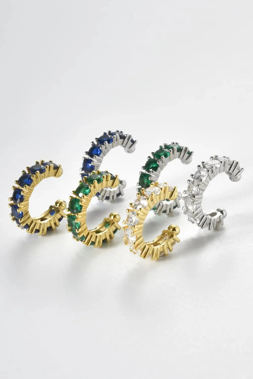 Inlaid Zircon Single Cuff Earring Earrings - Tophatter Daily Deals