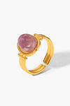 18K Gold Plated Open Ring Purple One Size Rings - Tophatter Daily Deals