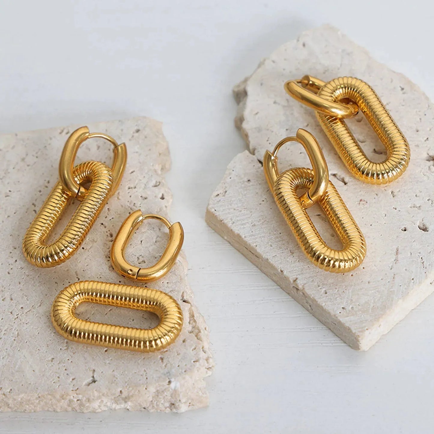 Titanium steel Dangle Earrings Earrings - Tophatter Daily Deals