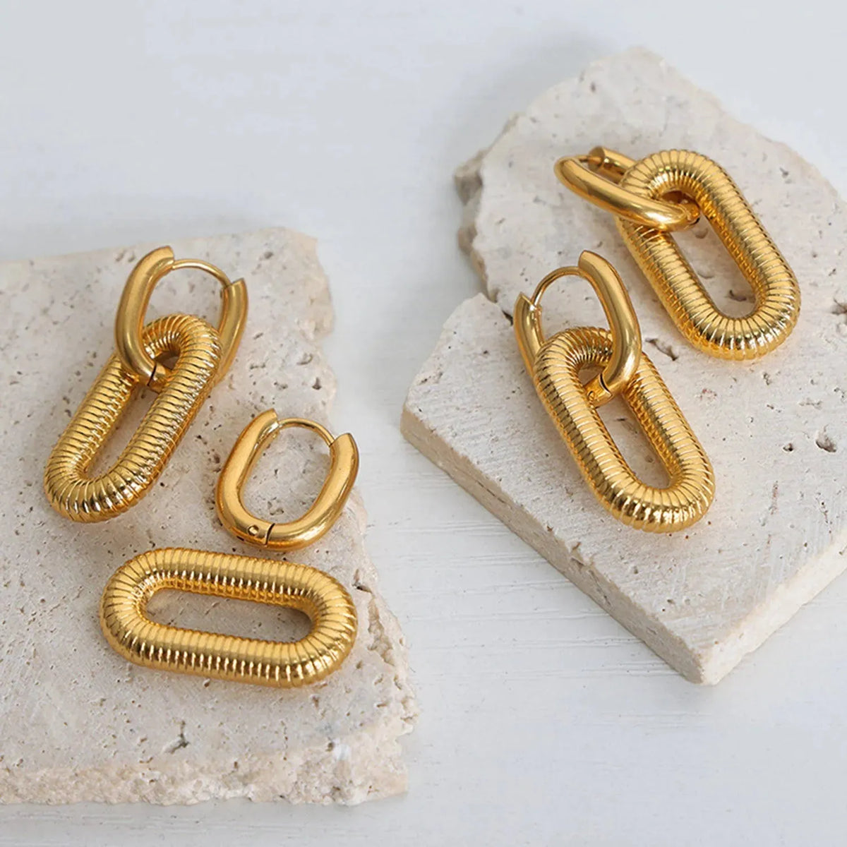 Titanium steel Dangle Earrings Earrings - Tophatter Daily Deals