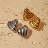 Stainless Steel Heart Shape Stud Earrings Earrings - Tophatter Daily Deals