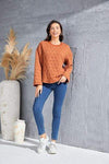 Long Sleeve Round Neck Top Blouses - Tophatter Daily Deals