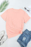 Rabbit Round Neck Short Sleeve T-Shirt Women's T-Shirts - Tophatter Daily Deals