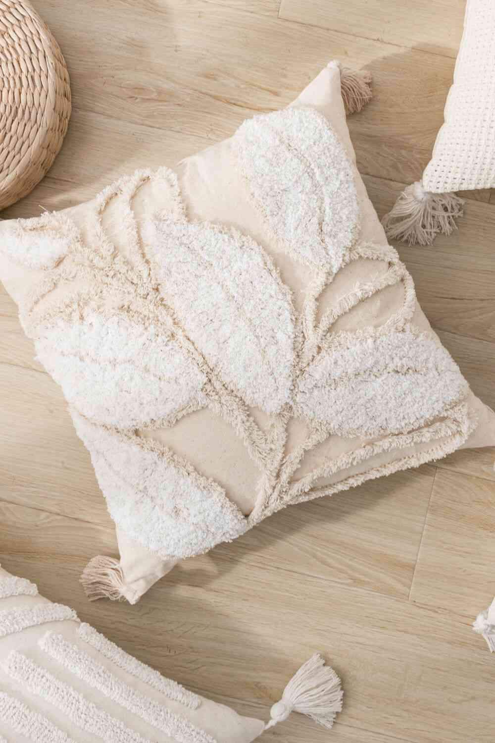 Textured Decorative Throw Pillow Case Decorative Pillowcases - Tophatter Daily Deals