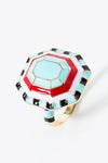 18K Gold Plated Multicolored Ring Rings - Tophatter Daily Deals