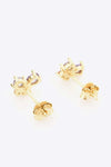 Multicolored Zircon 925 Sterling Silver Stud Earrings Earrings - Tophatter Daily Deals