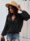 Swiss Dot Balloon Sleeve Blouse Blouses - Tophatter Daily Deals