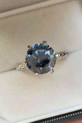 5 Carat Moissanite 925 Sterling Silver Ring Moissanite - Tophatter Daily Deals