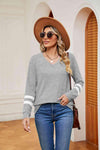 V-Neck Long Sleeve T-Shirt Women's T-Shirts - Tophatter Daily Deals