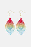 Leaf Shape Dangle Earrings Multicolor One Size Earrings - Tophatter Daily Deals