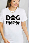 Simply Love Full Size DOG MAMA Graphic Cotton T-Shirt Bleach Women's T-Shirts - Tophatter Daily Deals