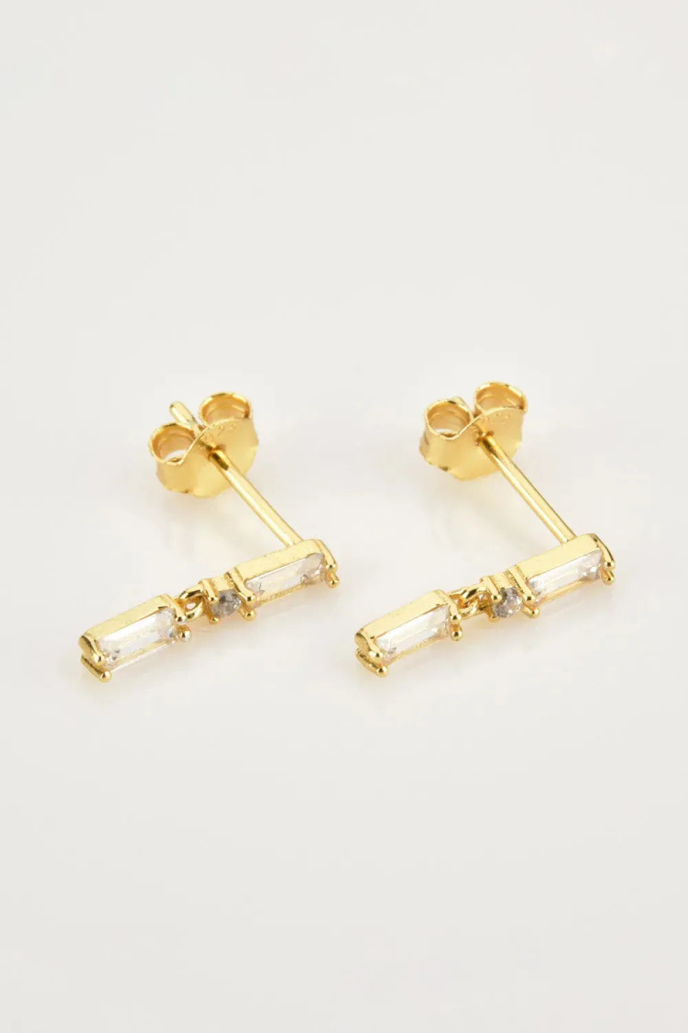 Zircon 925 Sterling Silver Drop Earrings Earrings - Tophatter Daily Deals