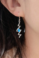Twisted Opal Drop Earrings Opal - Tophatter Daily Deals
