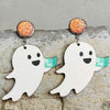 Ghost Shape Wooden Dangle Earrings Style A One Size Earrings - Tophatter Daily Deals