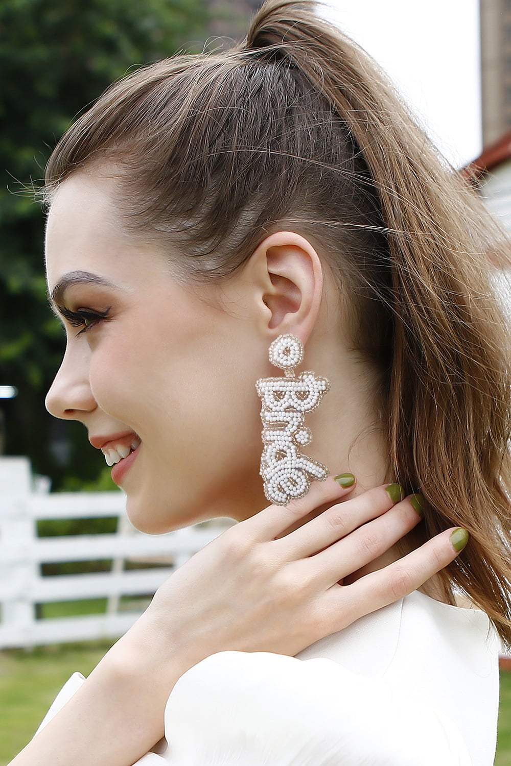 BRIDE Beaded Earrings Earrings - Tophatter Daily Deals