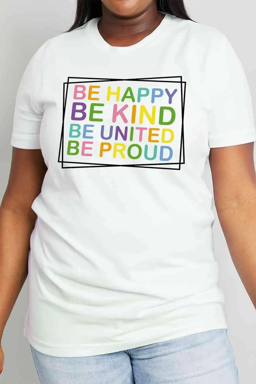 Simply Love Full Size Slogan Graphic Cotton Tee Women's T-Shirts - Tophatter Daily Deals