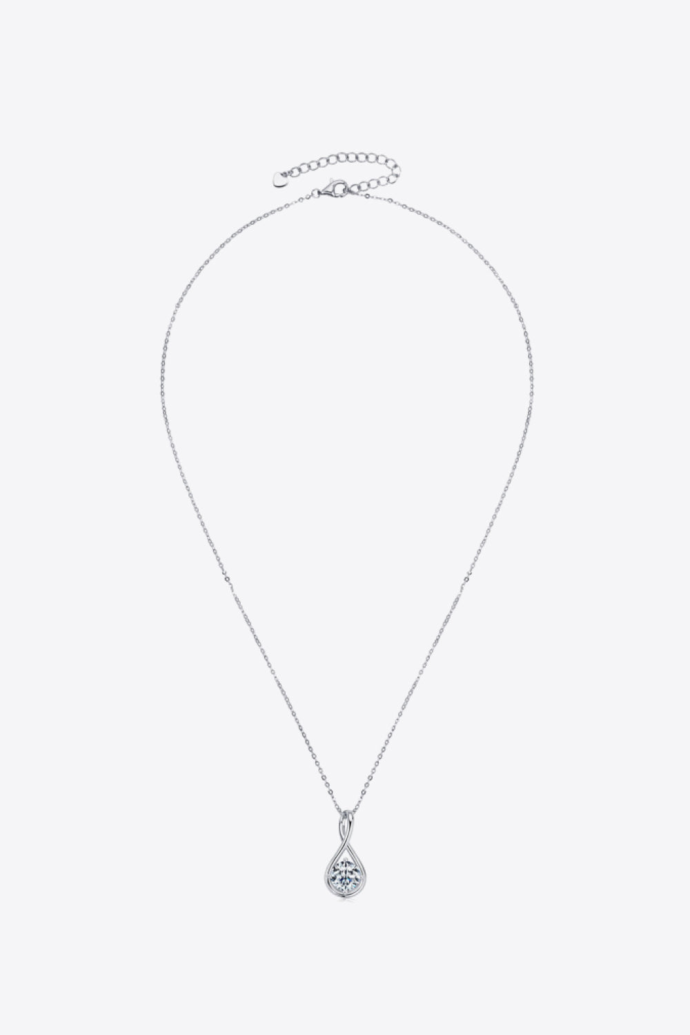 2 Carat Moissanite 925 Sterling Silver Necklace - Tophatter Deals