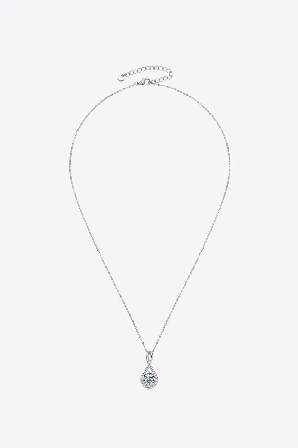 2 Carat Moissanite 925 Sterling Silver Necklace Moissanite - Tophatter Daily Deals