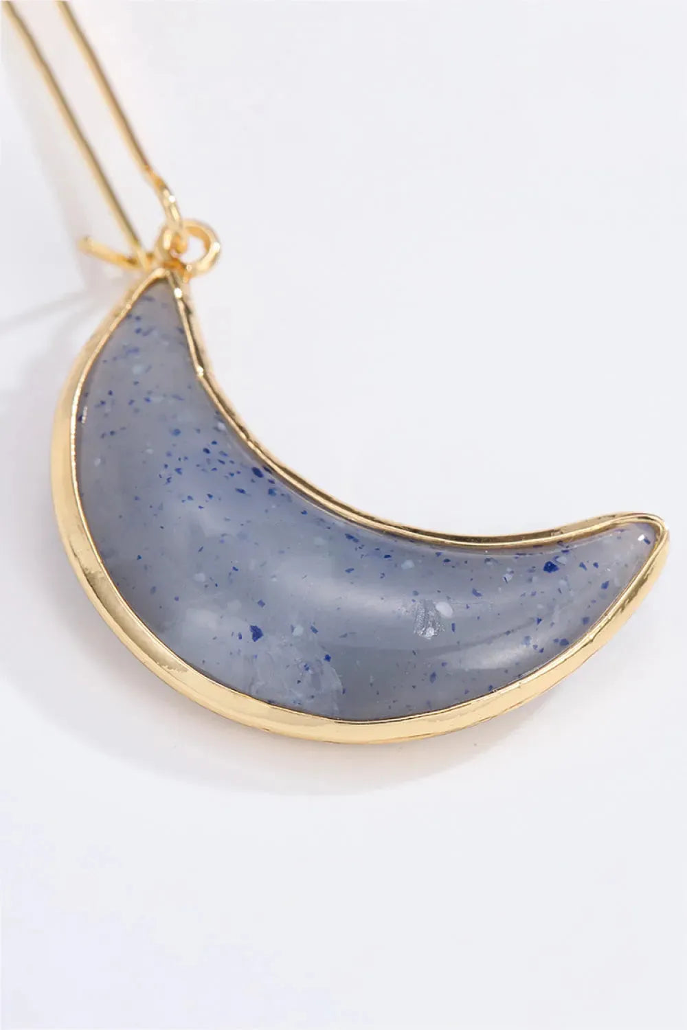 Resin Moon Drop Earrings Earrings - Tophatter Daily Deals