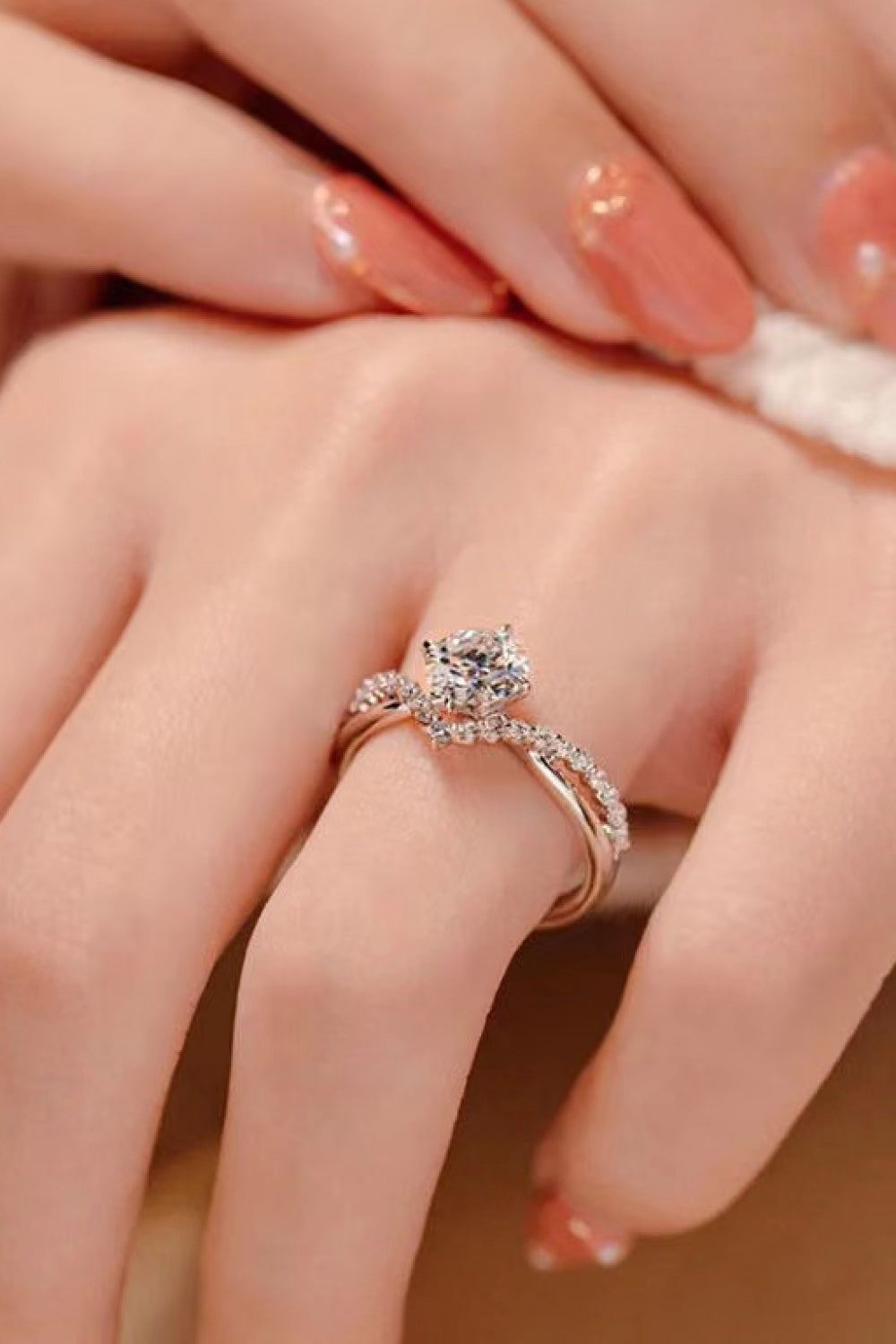 Bold Beauty 1 Carat Moissanite Heart-Shaped Ring Moissanite - Tophatter Daily Deals