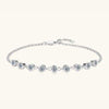 Inlaid Moissanite 925 Sterling Silver Bracelet Moissanite - Tophatter Daily Deals