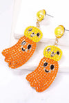 Halloween Ghost Shape Dangle Earrings Earrings - Tophatter Daily Deals