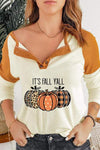 IT'S FALL Y'ALL Graphic Top Tangerine Blouses - Tophatter Daily Deals