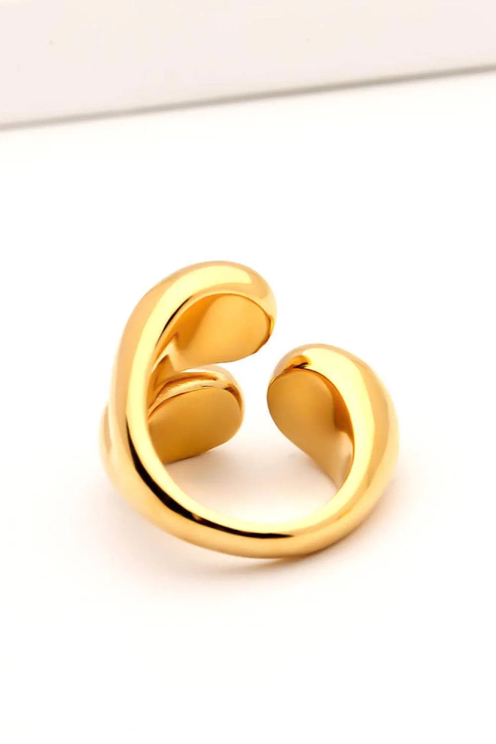 On My Mind 18K Gold Plated Open Ring Rings - Tophatter Daily Deals