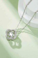 Moissanite Four Leaf Clover Pendant Necklace Moissanite - Tophatter Daily Deals