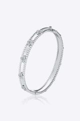 Moissanite 925 Sterling Silver Bracelet Silver Moissanite - Tophatter Daily Deals