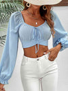 Raglan Sleeve Cropped Blouse - Uncle Tophatter Offers Only The Best Deals And Didcounts