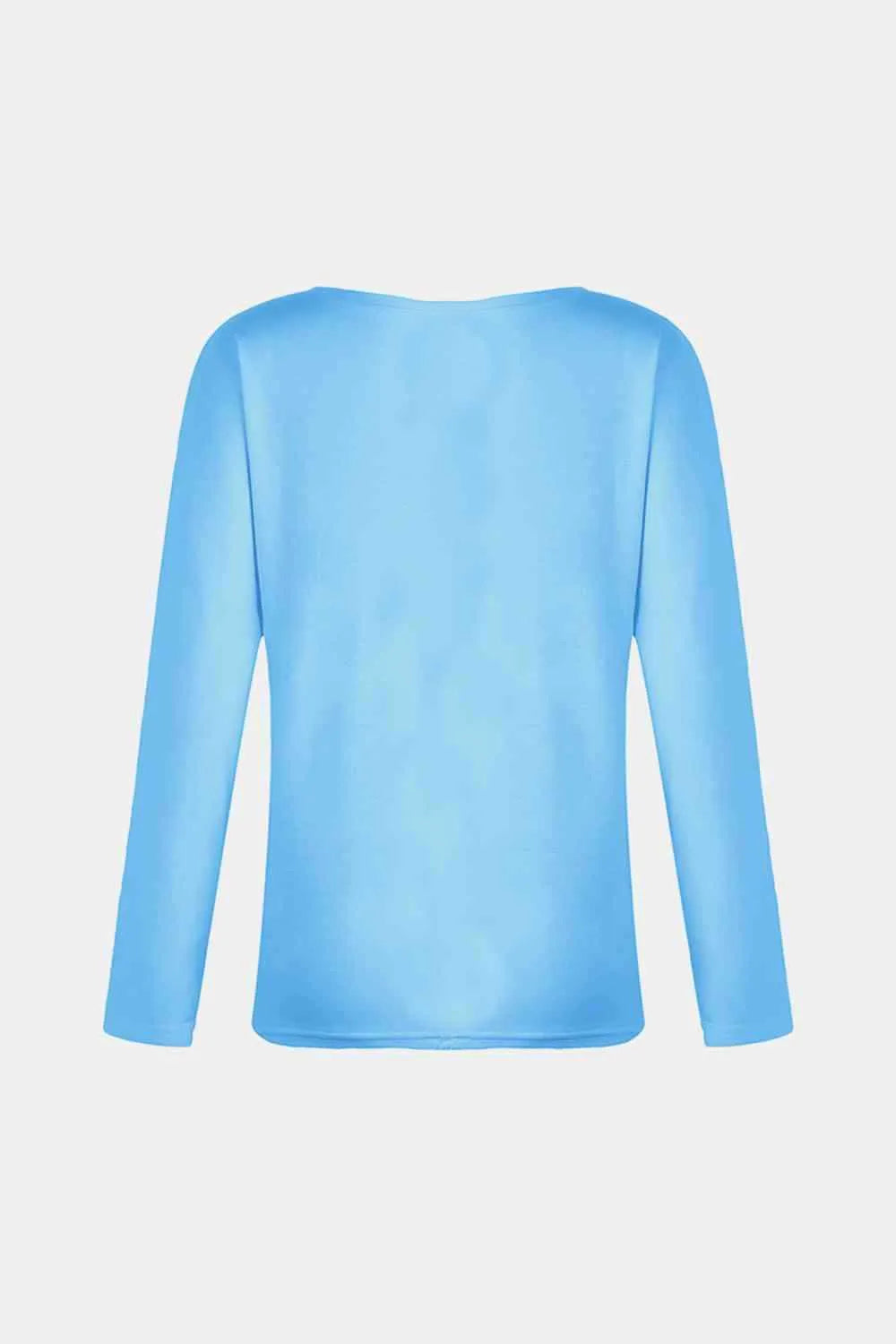 V-Neck Long Sleeve T-Shirt Women's T-Shirts - Tophatter Daily Deals