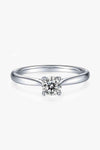 Moissanite 925 Sterling Silver Solitaire Ring Moissanite - Tophatter Daily Deals