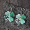 Lucky Clover Acrylic Dangle Earrings Earrings - Tophatter Daily Deals