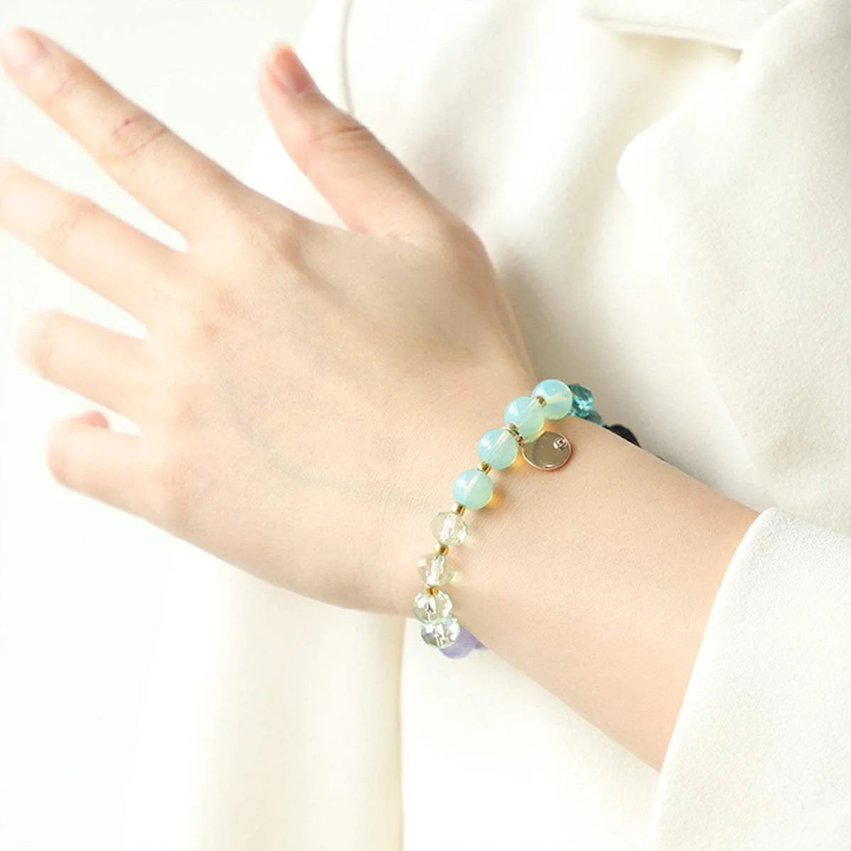 Contrast Bead Copper Bracelet Bracelets - Tophatter Daily Deals