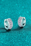 1.8 Carat Moissanite 925 Sterling Silver Huggie Earrings Moissanite - Tophatter Daily Deals