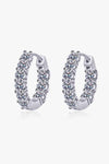 1.8 Carat Moissanite Hoop Earrings Moissanite - Tophatter Daily Deals