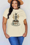 Simply Love Full Size COFFEE Graphic Cotton Tee Women's T-Shirts - Tophatter Daily Deals