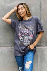 Sweet Claire "Desert Road" Graphic T-Shirt Gray Dawn Women's T-Shirts - Tophatter Daily Deals