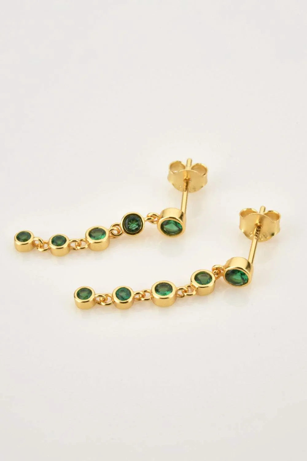 Inlaid Zircon 925 Sterling Silver Earrings Earrings - Tophatter Daily Deals