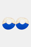Zinc Alloy Dangle Earrings Cobalt Blue One Size Earrings - Tophatter Daily Deals