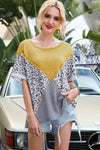 Printed Round Neck Short Sleeve Tee Women's T-Shirts - Tophatter Daily Deals